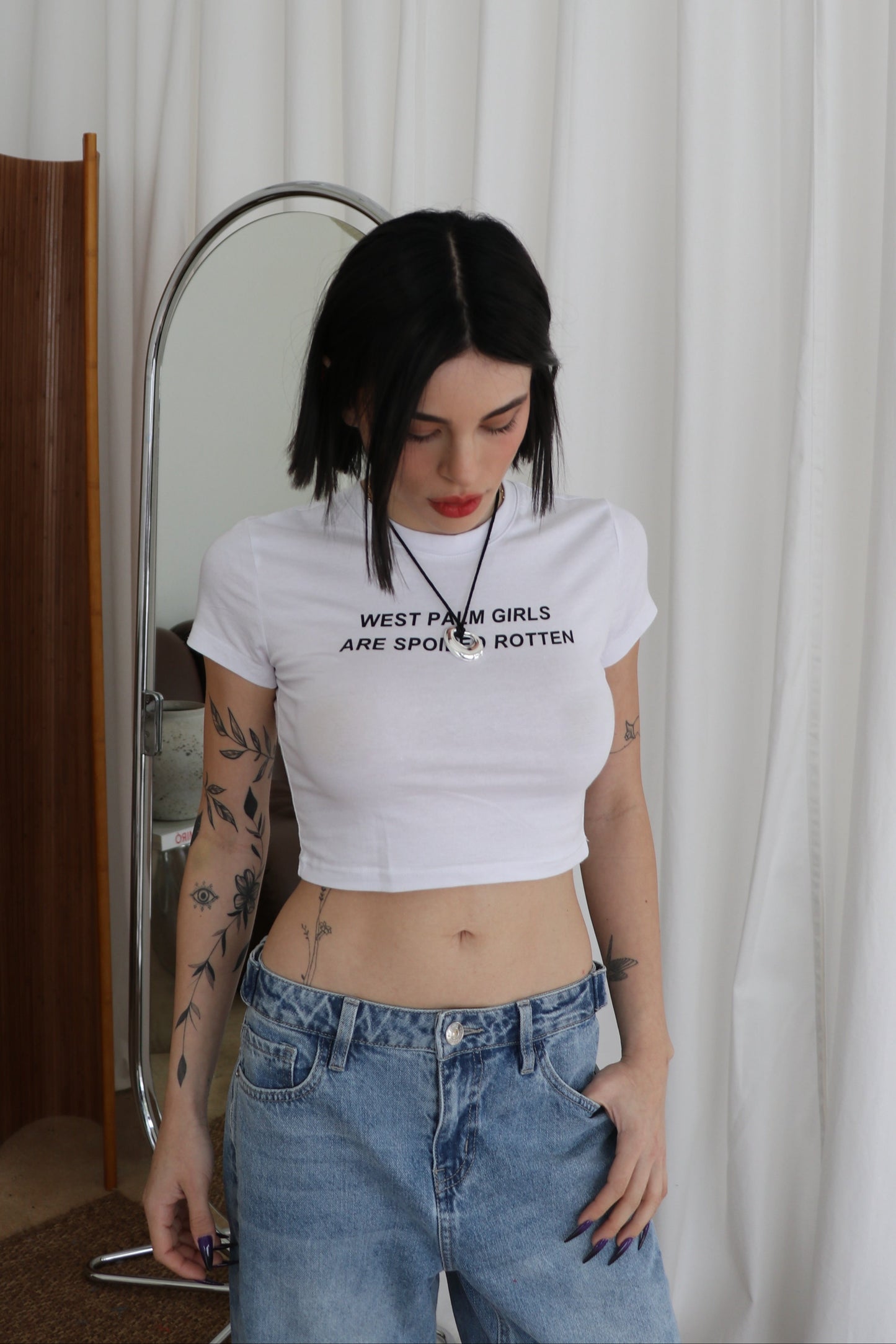 West Palm Girls Are Spoiled Rotten Crop Top