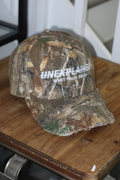 Distressed Branded Camo Hat