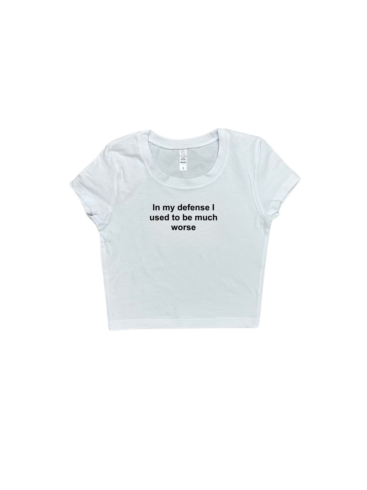 In My Defense I Used To Be Much Worse Baby Tee
