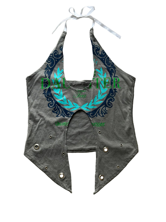 1/1 Vintage Halter Top - Tea Party