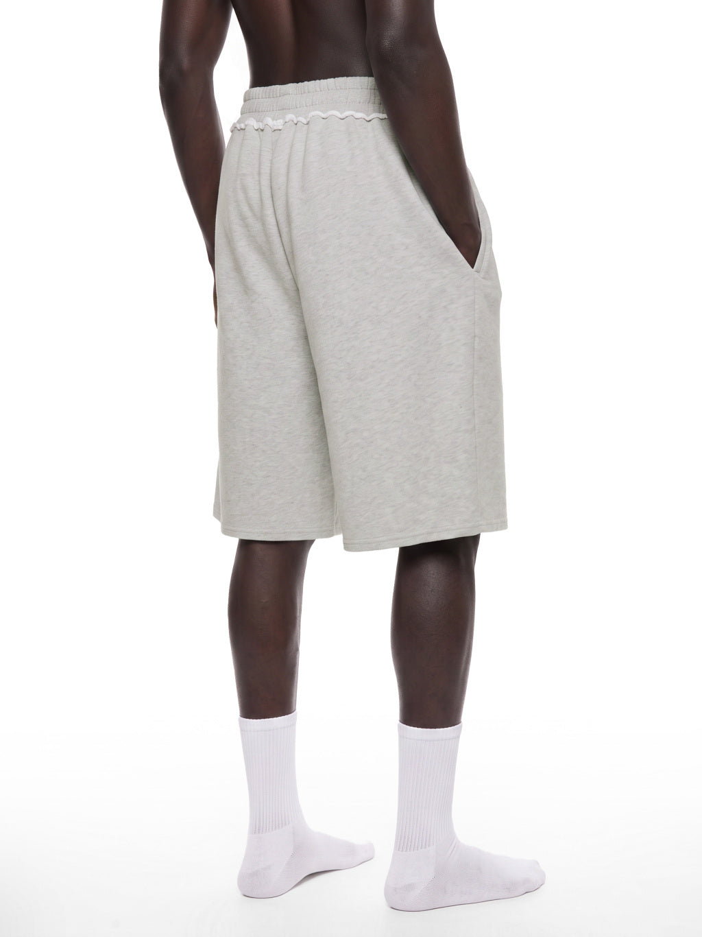 Unisex Raw Edge Baggy Shorts