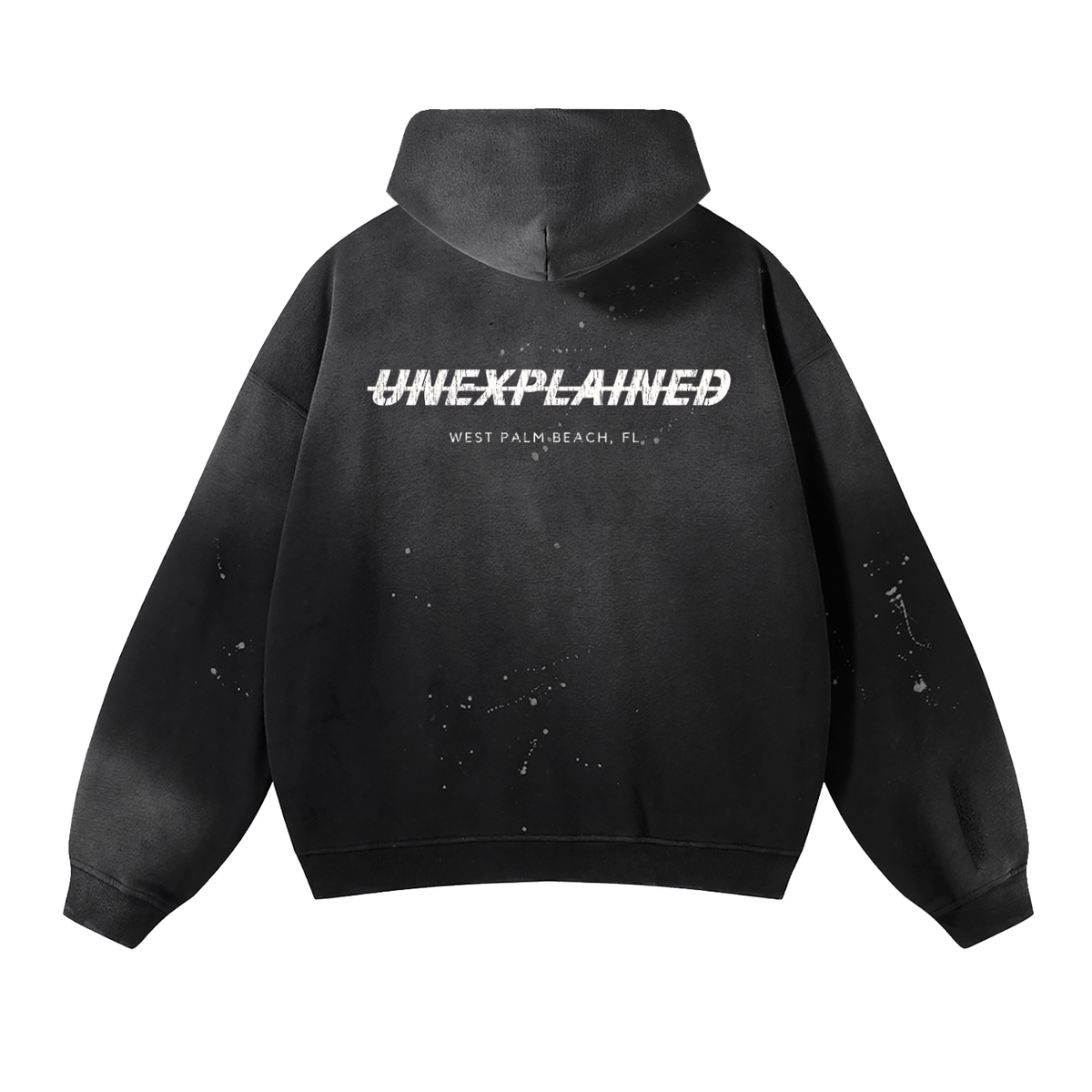 UNEXPLAINED BRANDED VINTAGE WASH HOODIE