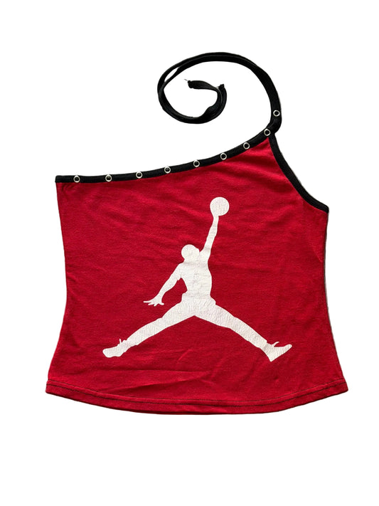 1/1 Vintage One Shoulder Tie Strap Tee - Michael Jordan