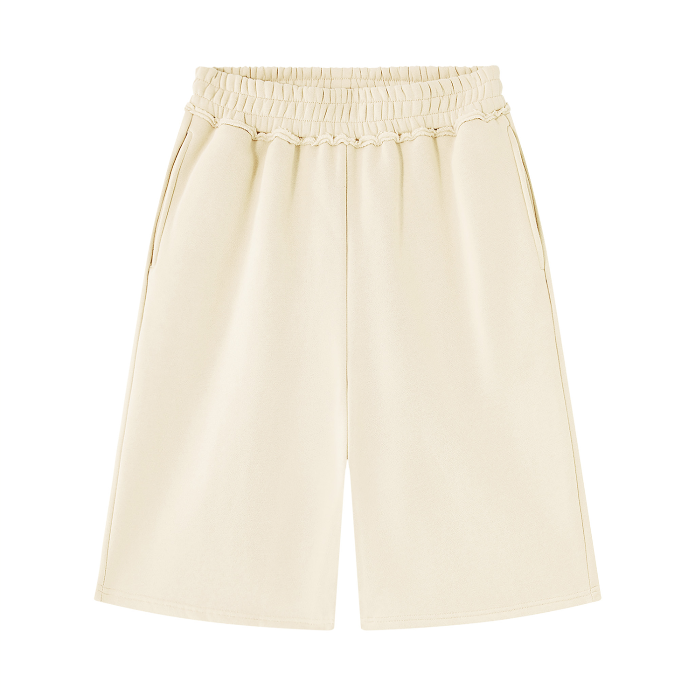 Unisex Raw Edge Baggy Shorts