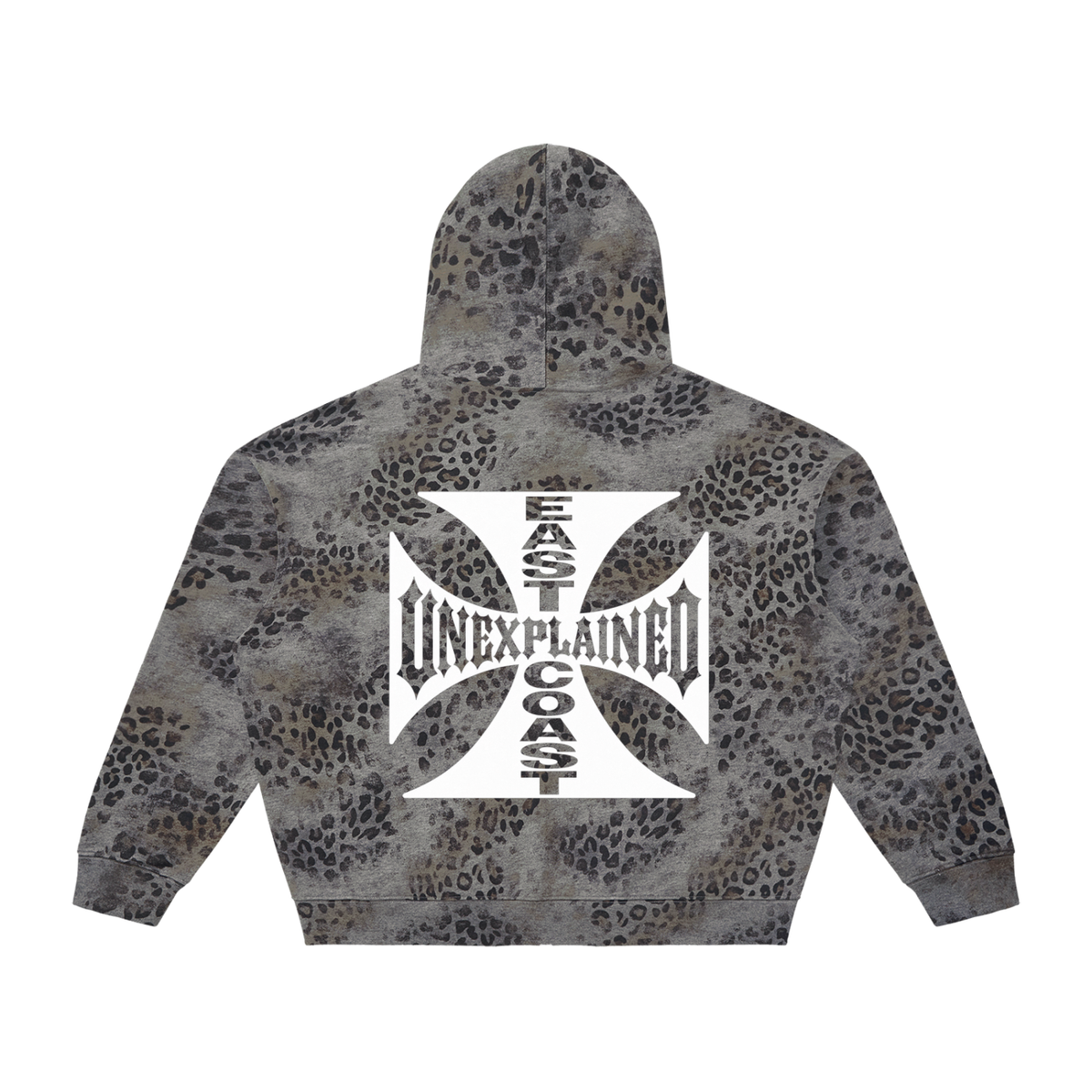 EAST COAST LEOPARD ZIP HOODIE