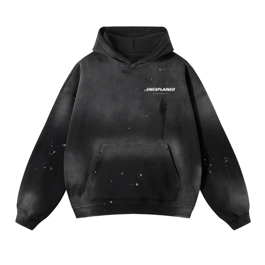 UNEXPLAINED BRANDED VINTAGE WASH HOODIE