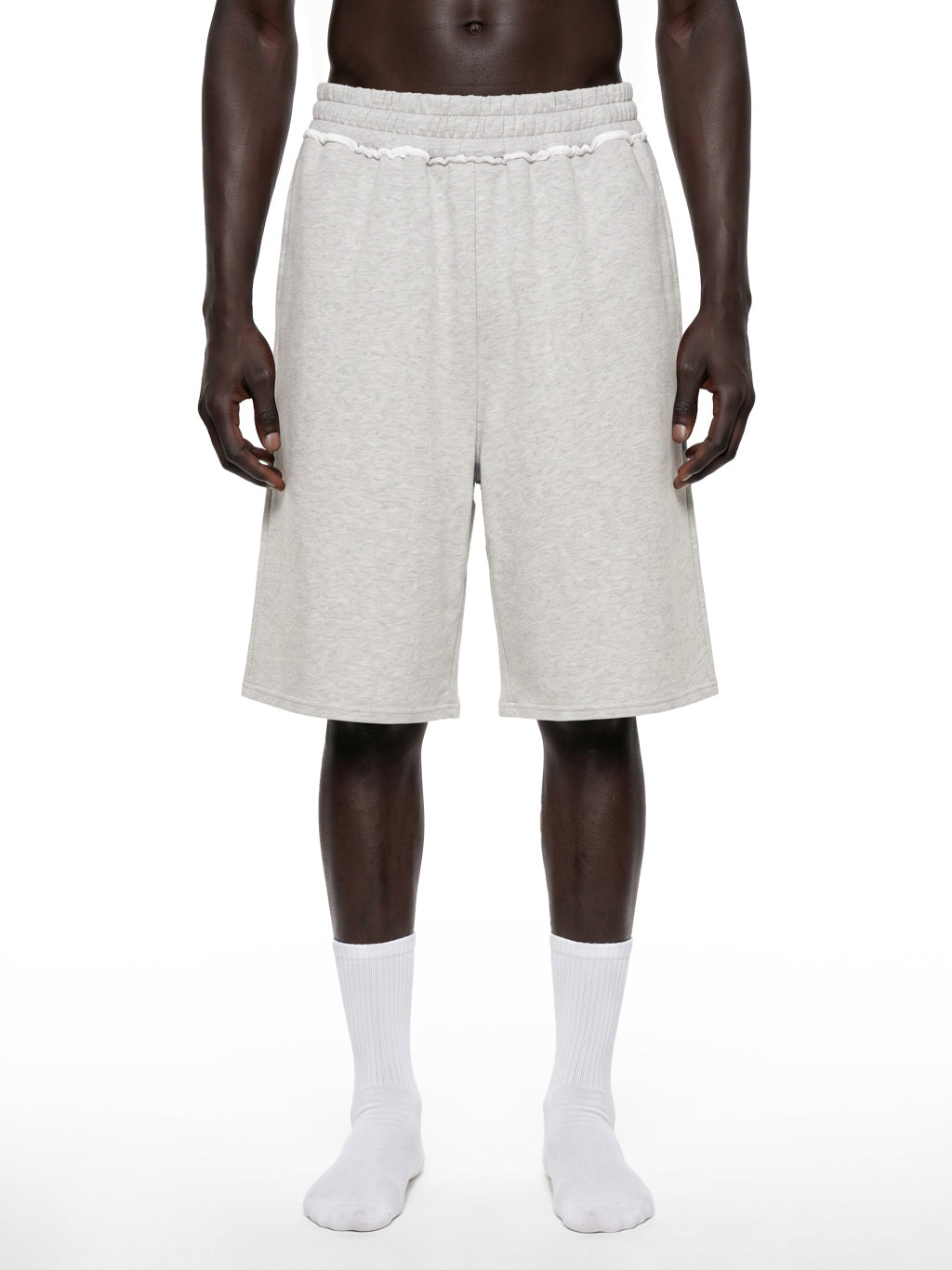 Unisex Raw Edge Baggy Shorts