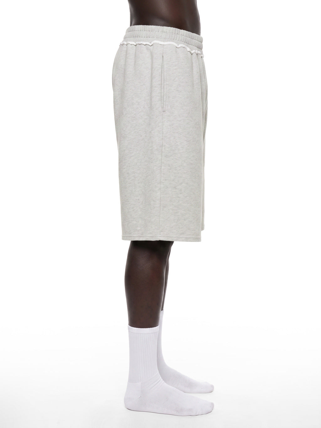 Unisex Raw Edge Baggy Shorts