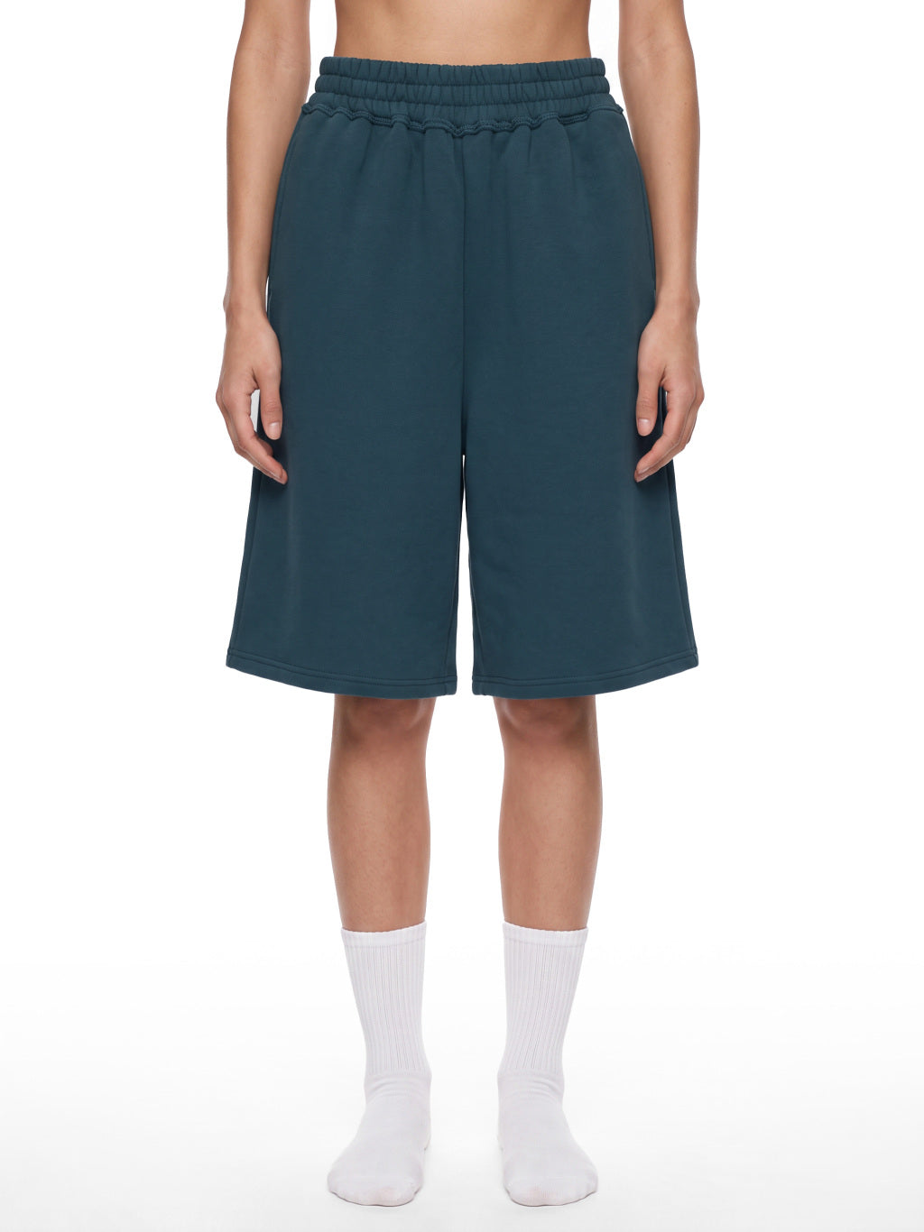 Unisex Raw Edge Baggy Shorts