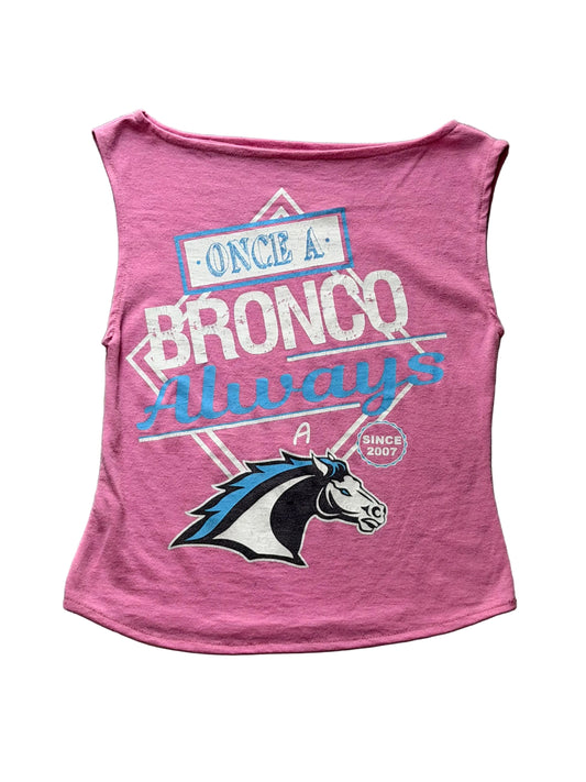 1/1 Vintage Boat Neck Tee - BRONCO NFL