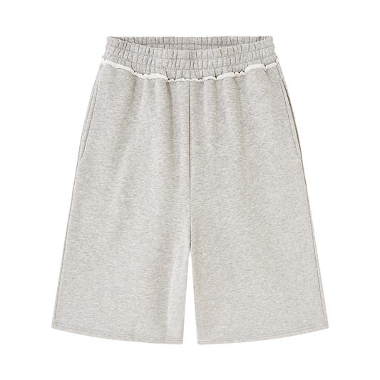 Unisex Raw Edge Baggy Shorts