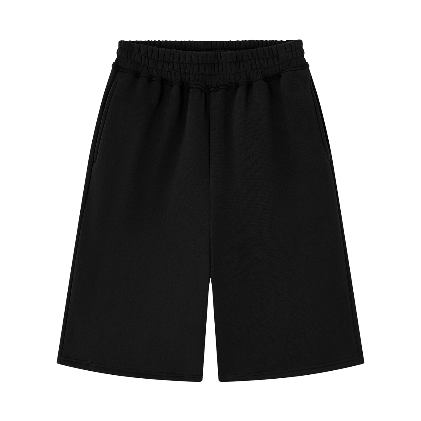 Unisex Raw Edge Baggy Shorts